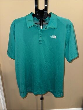 The North Face Men's Flash Dry Teal Polo Shirt
